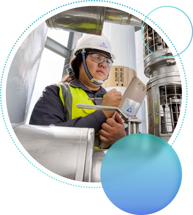 Gradiant field operator monitoring performance of wastewater treatment system